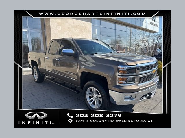 Brownstone Metallic 2014 Chevrolet Silverado 1500 LTZ Double Cab 4WD Pickup Truck Four-Wheel Drive 6-Speed Automatic Overdrive
