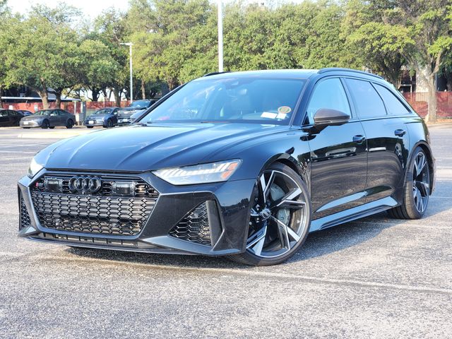 Mythos Black Metallic 2021 Audi RS 6 Avant Wagon All-Wheel Drive 8-Speed Automatic
