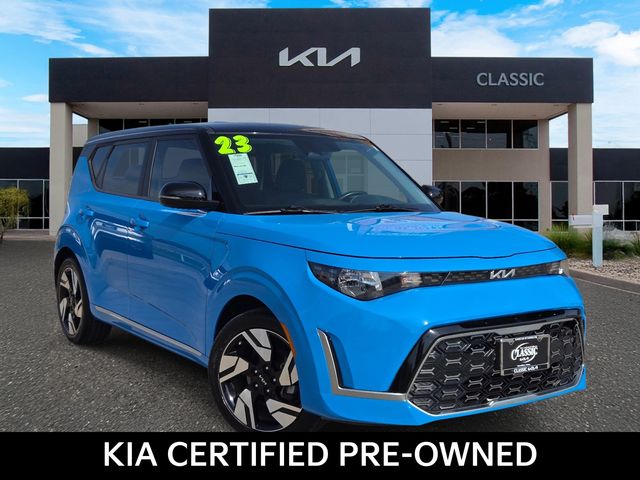 Surf Blue w/Black Roof 2023 Kia Soul SUV / Crossover Front-Wheel Drive Continuously Variable Transmission