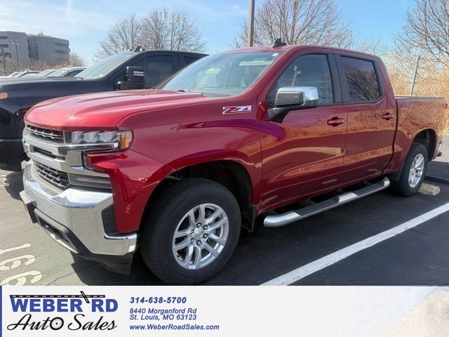 Cherry Red Tintcoat 2021 Chevrolet Silverado 1500 LT Crew Cab 4WD Pickup Truck Four-Wheel Drive 8-Speed Automatic