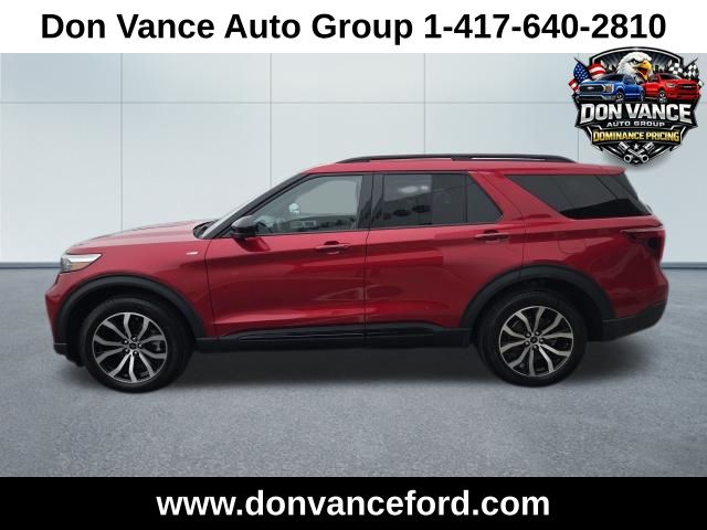 Rapid Red Metallic Tinted Clearcoat 2022 Ford Explorer ST-Line AWD SUV / Crossover All-Wheel Drive Automatic