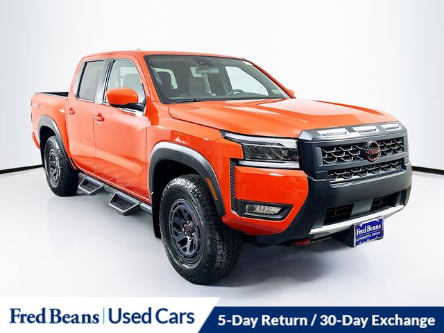 Afterburn Orange 2025 Nissan Frontier PRO-4X Crew Cab 4WD Pickup Truck Four-Wheel Drive 9-Speed Automatic Overdrive