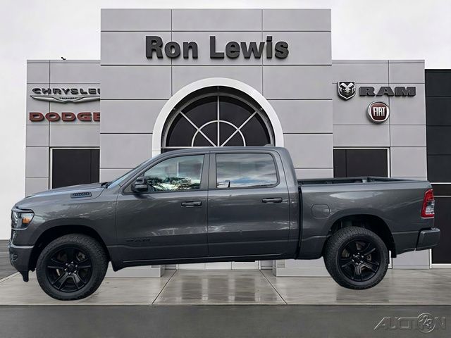 Gray (Granite Crystal Metallic Clearcoat) 2022 RAM 1500 Pickup Truck Four-Wheel Drive 8-Speed Automatic