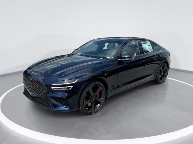 Capri Blue 2026 Genesis G70 3.3T Sport Prestige AWD Sedan All-Wheel Drive 8-Speed Automatic