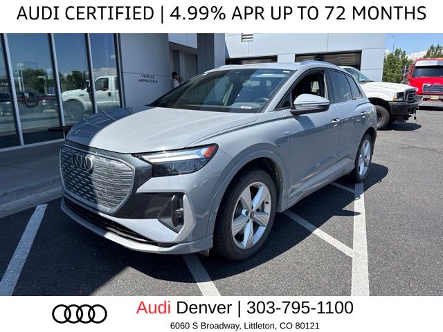 Pebble Gray 2024 Audi Q4 e-tron SUV / Crossover All-Wheel Drive Automatic