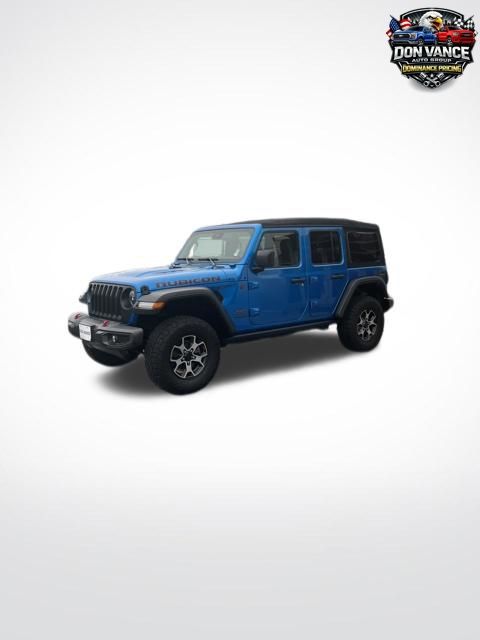 Hydro Blue Pearl Coat 2023 Jeep Wrangler Rubicon 4-Door 4WD SUV / Crossover Four-Wheel Drive 6-Speed Manual