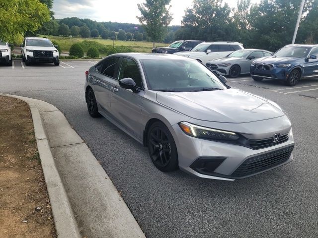 Lunar Silver Metallic 2022 Honda Civic Sedan Front-Wheel Drive Continuously Variable Transmission