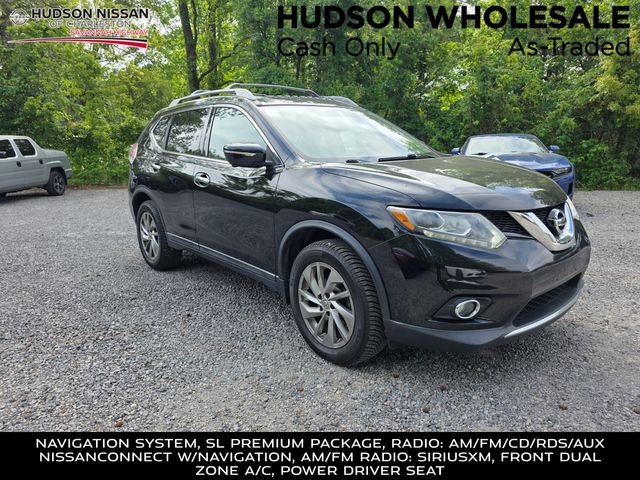 Super Black 2015 Nissan Rogue SL AWD SUV / Crossover All-Wheel Drive Continuously Variable Transmission