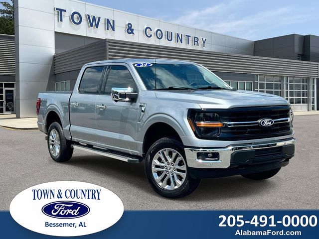 Silver Metallic 2024 Ford F-150 Pickup Truck Four-Wheel Drive Automatic