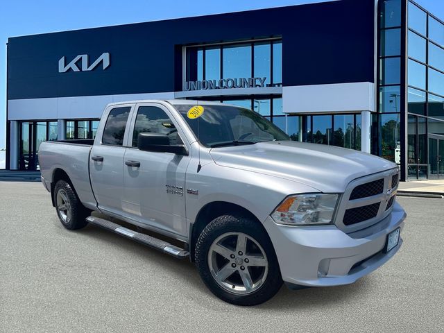 Bright Silver Clearcoat Metallic 2017 RAM 1500 Pickup Truck Four-Wheel Drive 8-Speed Automatic