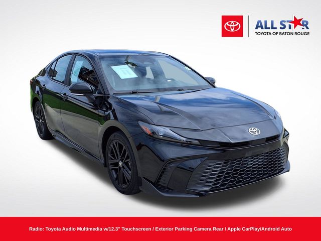 Midnight Black Metallic 2025 Toyota Camry Sedan Front-Wheel Drive Continuously Variable Transmission