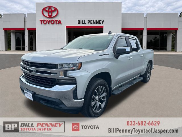 Silver Ice Metallic 2019 Chevrolet Silverado 1500 LT Crew Cab 4WD Pickup Truck Four-Wheel Drive 8-Speed Automatic