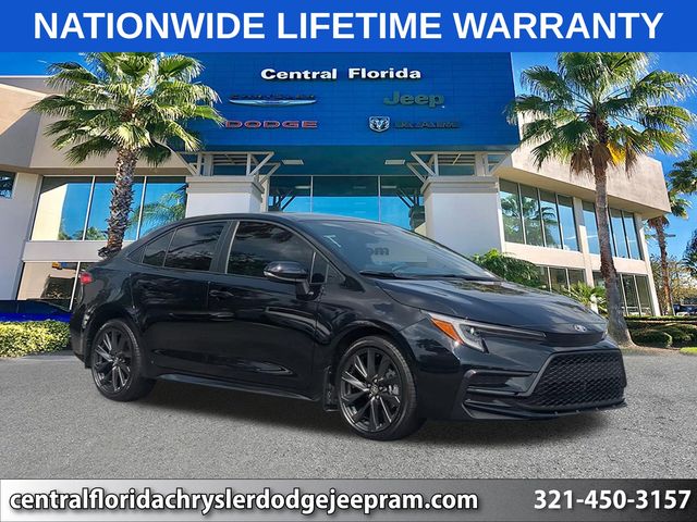 Midnight Black Metallic 2025 Toyota Corolla Sedan Front-Wheel Drive Continuously Variable Transmission