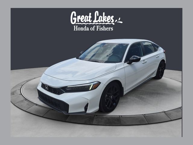 Platinum White Pearl 2026 Honda Civic Hatchback Hatchback Front-Wheel Drive Continuously Variable Transmission