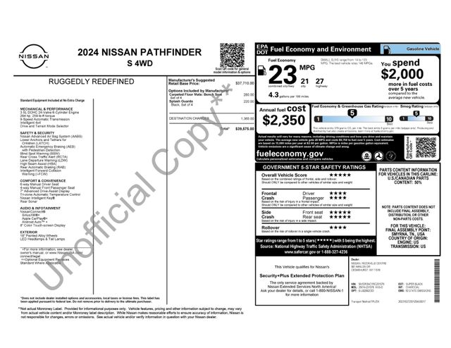 2024 Nissan Pathfinder S