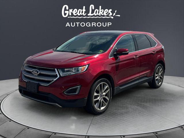 Ruby Red Metallic 2015 Ford Edge Titanium AWD SUV / Crossover All-Wheel Drive 6-Speed Automatic