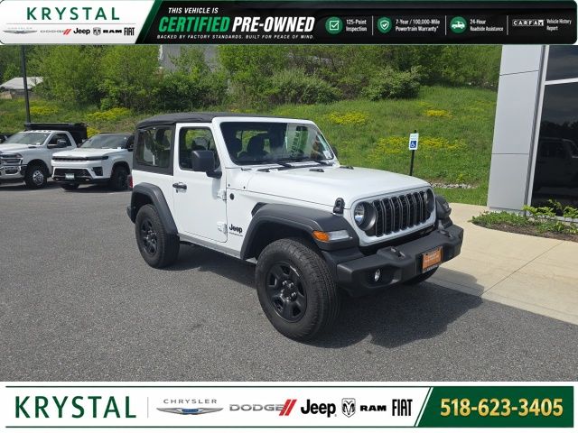 Bright White Clearcoat 2025 Jeep Wrangler SUV / Crossover Four-Wheel Drive 8-Speed Automatic