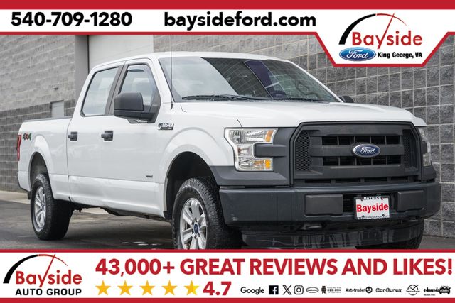 Oxford White 2015 Ford F-150 XL SuperCrew LB 4WD Pickup Truck Four-Wheel Drive 6-Speed Automatic
