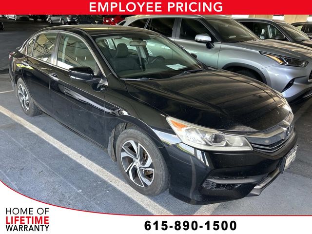 Crystal Black 2017 Honda Accord LX FWD Sedan Front-Wheel Drive Continuously Variable Transmission