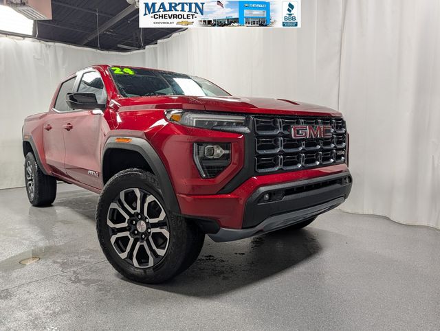 Volcanic Red Tintcoat 2024 GMC Canyon Pickup Truck Four-Wheel Drive 8-Speed Automatic