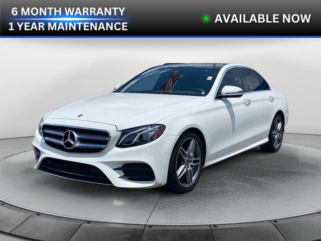 White 2018 Mercedes-Benz E-Class Sedan Rear-Wheel Drive 9-Speed Automatic