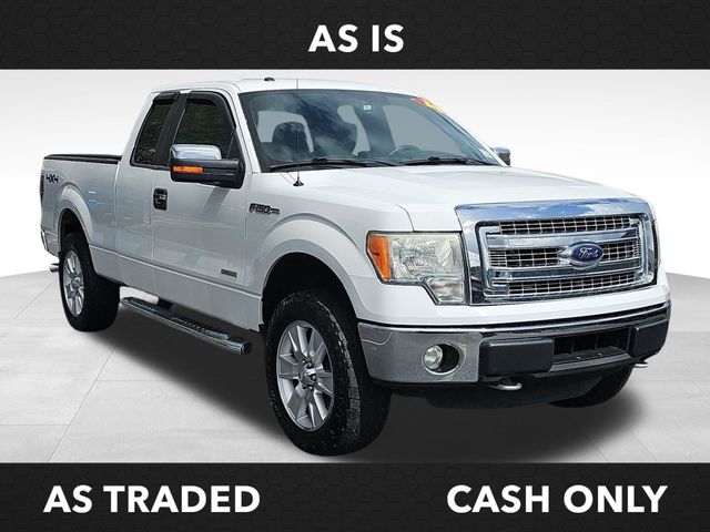 White 2014 Ford F-150 XLT SuperCab 4WD Pickup Truck Four-Wheel Drive 6-Speed Automatic