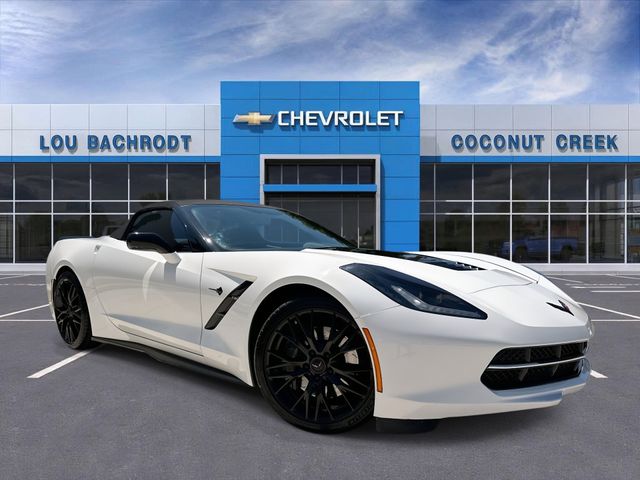 Arctic White 2014 Chevrolet Corvette Stingray Z51 3LT Convertible RWD Convertible Rear-Wheel Drive 7-Speed Manual