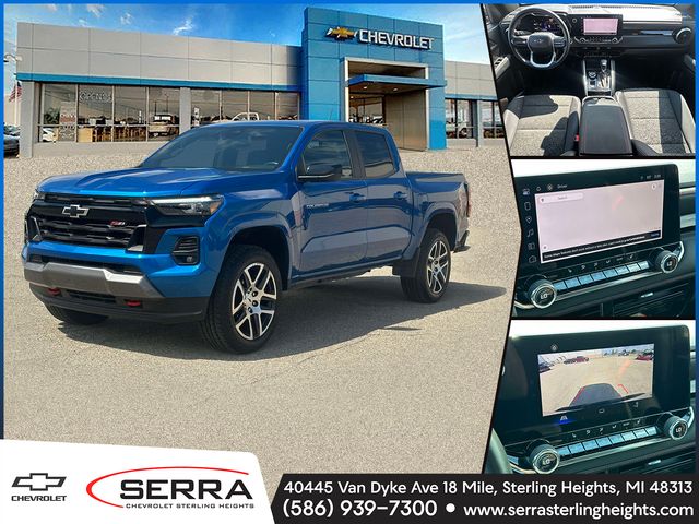 Glacier Blue Metallic 2024 Chevrolet Colorado Pickup Truck Four-Wheel Drive 8-Speed Automatic