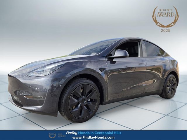 Stealth Gray 2025 Tesla Model Y SUV / Crossover Rear-Wheel Drive 1-Speed Automatic