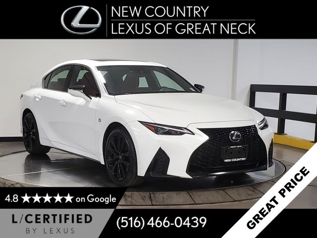 Ultra White 2024 Lexus IS 350 F Sport AWD Sedan All-Wheel Drive 6-Speed Automatic