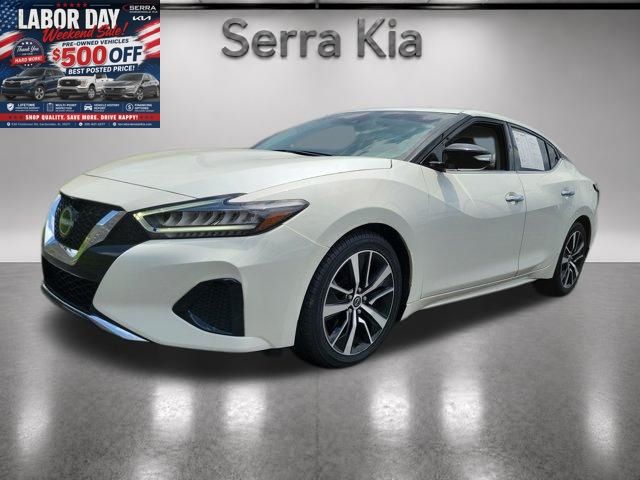 Pearl White Tricoat 2023 Nissan Maxima Sedan Front-Wheel Drive Continuously Variable Transmission