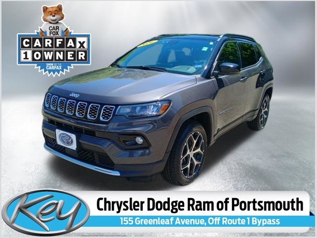 Baltic Gray Metallic Clearcoat 2024 Jeep Compass SUV / Crossover Four-Wheel Drive 8-Speed Automatic