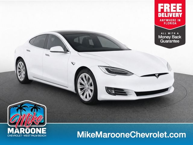 White 2018 Tesla Model S Sedan  1-Speed Automatic