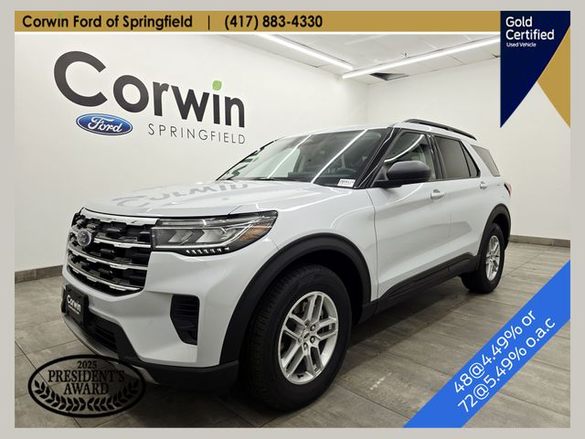 Space White Metallic 2026 Ford Explorer SUV / Crossover All-Wheel Drive Automatic