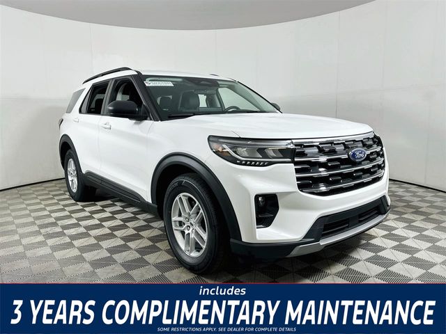 Star White Metallic Tri-Coat 2026 Ford Explorer SUV / Crossover Rear-Wheel Drive Automatic