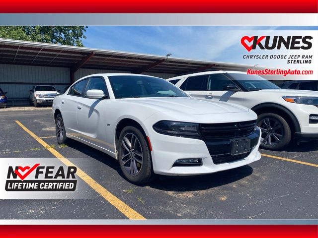 White Knuckle Clearcoat 2018 Dodge Charger Sedan All-Wheel Drive 8-Speed Automatic