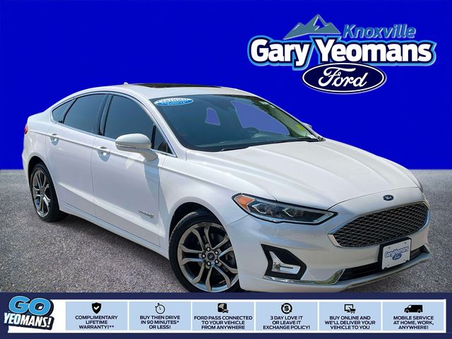 White Platinum Clearcoat Metallic 2019 Ford Fusion Hybrid Sedan Front-Wheel Drive Continuously Variable Transmission