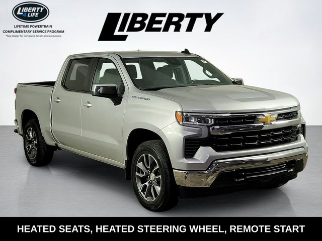 Silver Ice Metallic 2022 Chevrolet Silverado 1500 Pickup Truck Four-Wheel Drive 8-Speed Automatic