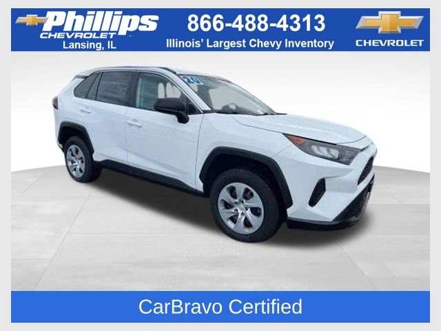 Super White 2020 Toyota RAV4 LE AWD SUV / Crossover All-Wheel Drive 8-Speed Automatic