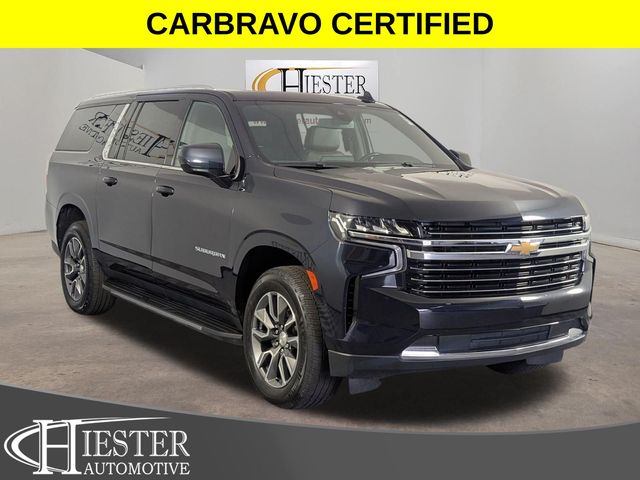 Midnight Blue Metallic 2021 Chevrolet Suburban SUV / Crossover Four-Wheel Drive