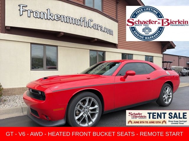 Torred Clearcoat 2023 Dodge Challenger GT AWD Coupe All-Wheel Drive 8-Speed Automatic
