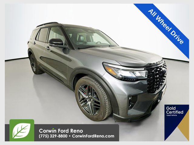 Carbonized Gray Metallic 2025 Ford Explorer SUV / Crossover All-Wheel Drive Automatic