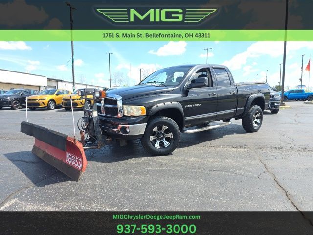 Black 2004 Dodge RAM 2500 Pickup Truck Four-Wheel Drive 5-Speed Automatic