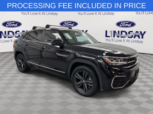 Deep Black Pearl 2021 Volkswagen Atlas Cross Sport V6 SE R-Line 4Motion with Technology SUV / Crossover All-Wheel Drive 8-Speed Automatic