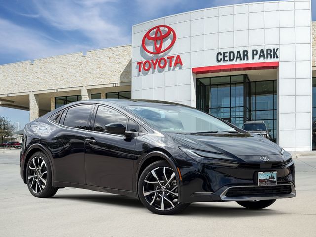 Midnight Black 2025 Toyota Prius Plug-In Hybrid Hatchback Front-Wheel Drive Continuously Variable Transmission