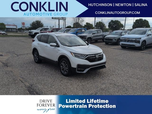 Platinum White Pearl 2022 Honda CR-V Hybrid EX-L AWD SUV / Crossover All-Wheel Drive Continuously Variable Transmission