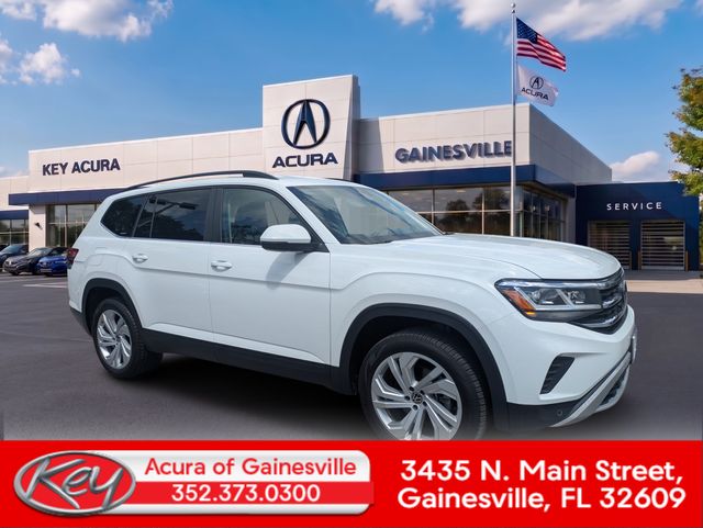 Pure White 2023 Volkswagen Atlas SUV / Crossover All-Wheel Drive 8-Speed Automatic