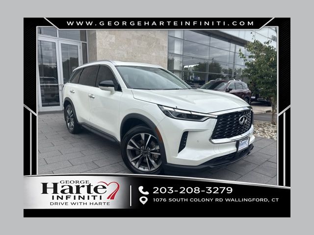Majestic White 2024 INFINITI QX60 SUV / Crossover All-Wheel Drive 9-Speed Automatic
