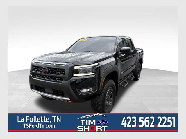 Super Black 2025 Nissan Frontier Pickup Truck Four-Wheel Drive 9-Speed Automatic Overdrive