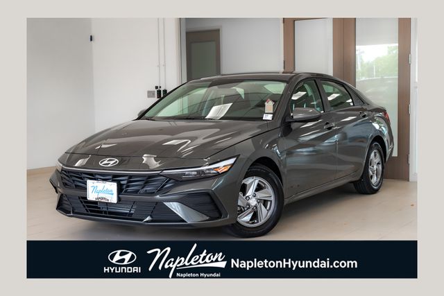 Amazon Gray 2025 Hyundai Elantra Sedan Front-Wheel Drive Continuously Variable Transmission